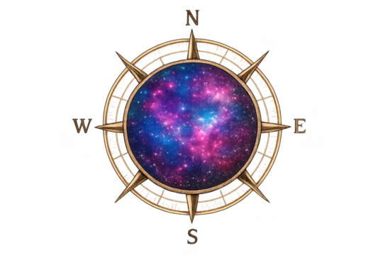 Cosmic compass navigating space exploration and universe discovery