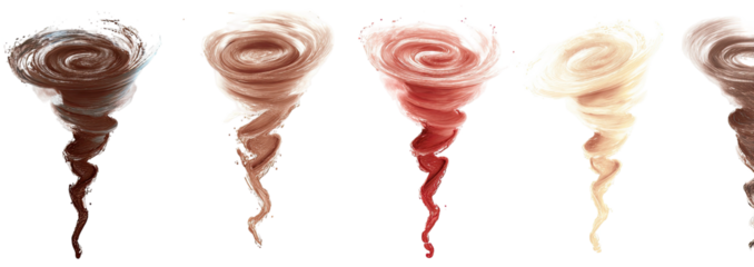 Swirling forms in various shades from dark to light