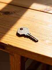 Minimal Key Still Life with Soft Shadows