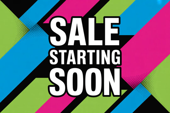 Get Ready Shopaholics Major Sale Starting Soon with Vibrant Colors and Dynamic Design for Exciting Promotions and Limited Time Offers that Creates Urgency and Buzz - Powered by Adobe