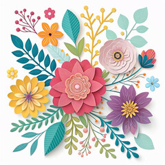Obraz premium seamless pattern with flowers