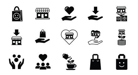 Support local business and community with these icons