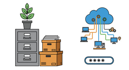 Secure cloud network connecting devices, protect your files online