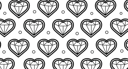 Elegant heart diamond pattern perfect for backgrounds and textiles design