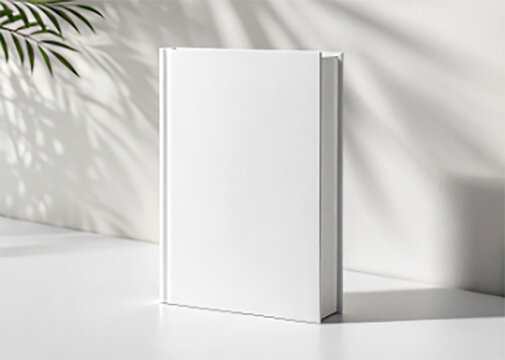 Book white isolate color mockup empty blank logo advertisement markeing sale textbook page cover information document booklet mockup business presentation paperbook branding mockup book cover media - Powered by Adobe
