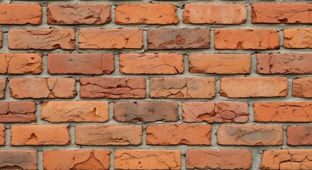 Fototapeta premium Brick wall texture background red brick wall pattern brickwork masonry architecture design