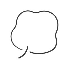 湯気や蒸気のような形の手書きの吹き出し - 冬の寒気やため息･ホカホカあたたかいイメージの装飾の素材