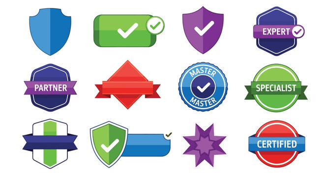 Showcase Your Professional Expertise with Trust Badges and Seals Set