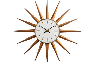 wall clock isolated on transparent 