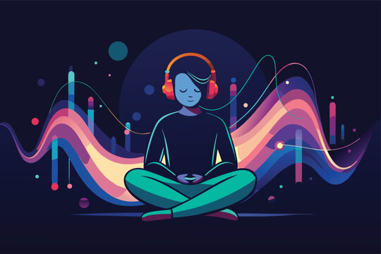 Find your inner peace with mindful meditation and soothing audio waves, perfect for wellness brands and mental health campaigns promoting relaxation