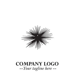 Minimalist Star Logo Symbol in Black on White Background &ndash; Modern Vector Shape for Branding & Design