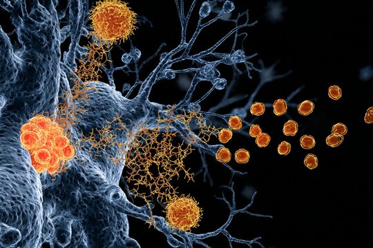 GABAergic Inhibition: Image depicting GABAergic neurotransmission and its inhibitory effect on certain respiratory functions.