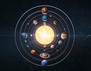 Celestial Orbits Around a Star