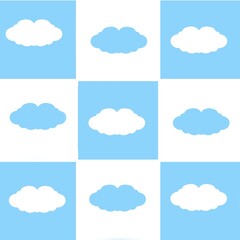 set of clouds