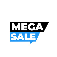 Mega sale png, promotion deal badge, bold discount tag, clean vector style look, easy use graphic