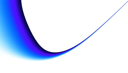 Blue minimal wavy lines abstract futuristic tech background. Overlay blue gradient PNG digital banner design concept illustration