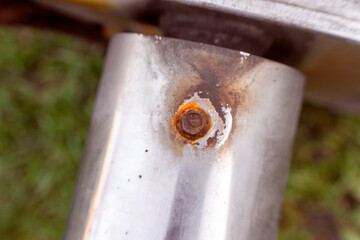 Metal bolt corrosion in natural environment