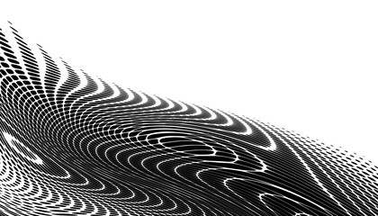 Monochrome gradient halftone dots background. Overlay png illustration. Abstract grunge dots on transparent background