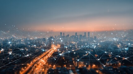 Fototapeta premium 5G, 6G, Big data wireless network, high speed internet, cloud computing or connect diagram technology, Data storage, service, synchronize, online, financial, Connectivity global, smart city, Gen AI