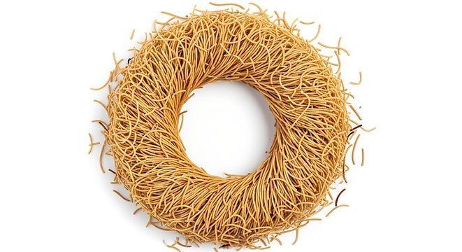 Bird nest wreath craft idea diy tutorial step by step instructions home decor materials needed