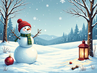 Obraz premium christmas card