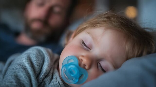 Close-up of a Newborn Baby Sleeping Peacefully [4K]