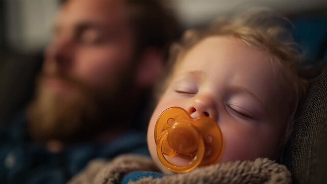 Close-up of a Newborn Baby Sleeping Peacefully [4K]