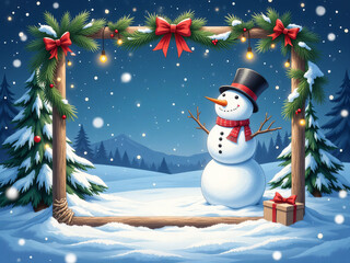 Obraz premium christmas greeting card