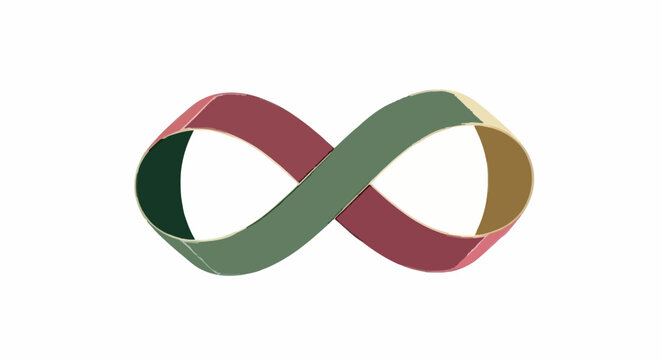 Elegant Infinity Symbol with a Modern Twist An Illustration of Endless Possibilities