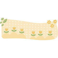 Floral Flower Bed Sticker Tape