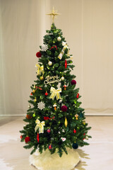 キラキラ輝くクリスマスツリー