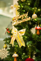 クリスマスツリーのある風景