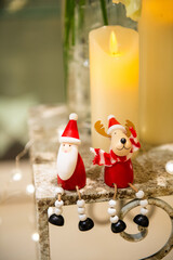 クリスマスツリーとサンタクロース