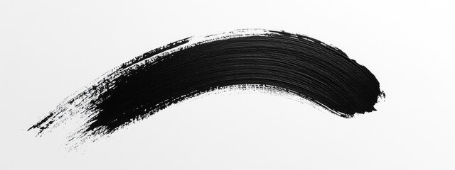 Black brushstroke on white