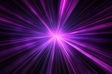 Violet light bursts from a central point on dark background