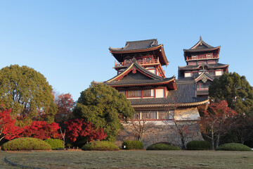 京都　秋の伏見桃山城