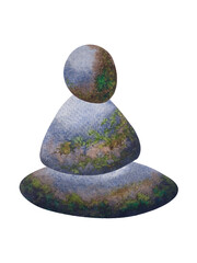 abstract human body stone balance chakra lotus pose yoga mediter peace mind mental health heal meditation self care soul spiritual universe positive therapy art design illustration watercolor painting