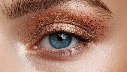 Obraz premium Shimmering Gaze. A Study in Textures, Colors, and Delicate Forms, an Exploration of Light.