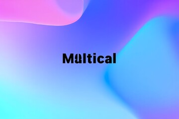 Abstract Background with Colorful Gradient and Modern Typography