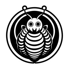 Glyph Style Caterpillar Insect Icons