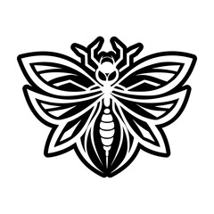  Glyph Style Dragonfly Logos 
