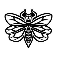  Glyph Style Dragonfly Logos 
