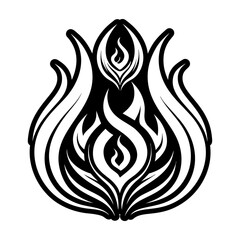 Glyph Style Fire Icons 