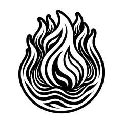 Glyph Style Fire Symbols 
