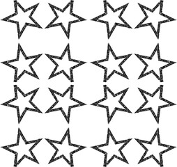 Star Doodle Sparkles – Hand-Drawn Sparkling Sketch Vector Illustration