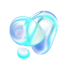 Abstract Gradient Fluid Shape 