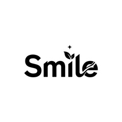 Smile logo isolated on transparent background
