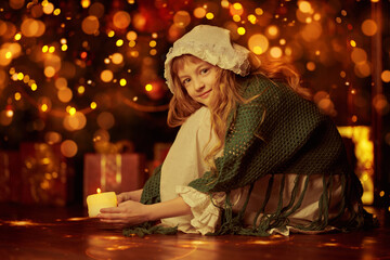 Naklejka premium Christmas Tale Time