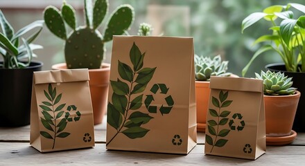 Sustainable brown paper bag