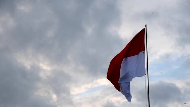 Indonesian Flag,Red and White color,( Bendera Merah Putih),Indonesian independence day